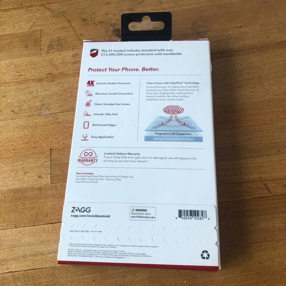 INVISIBLE SHIELD glass elite Screen Protector Advanced Strength iPhone 11XR - Picture 2 of 4